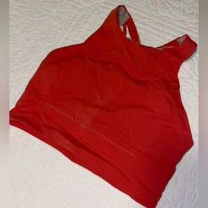 Lululemon Athletica Red Crop Top